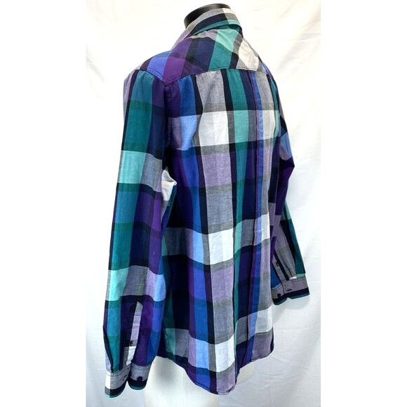 Threads & Heirs Plaid Shirt Men's Size X-Large Multicolor Long Sleeve Button Up - Picture 6 of 10